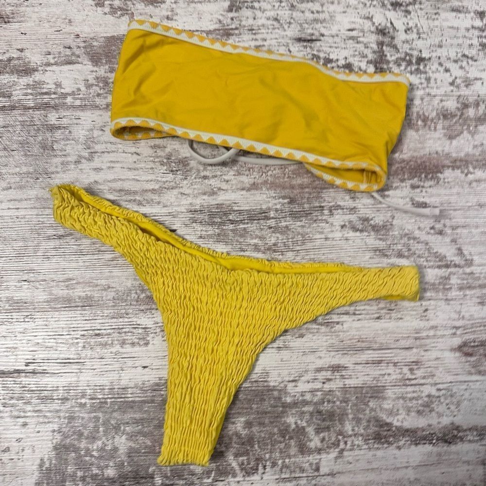 Zaful Yellow Bikini Set - Picture 2 of 3